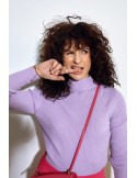 Women\'s fitted lilac turtleneck 3212024 - Online store - Boutique